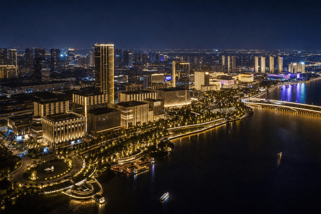 Domestic Waterfront Mixed-Use Cluster Facade Lighting Rollout