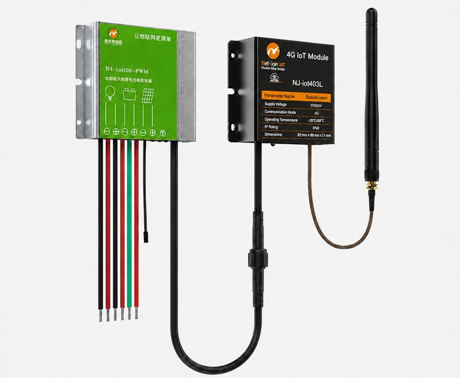 LoRa and Wi-SUN Solar Light Controllers Wiring view
